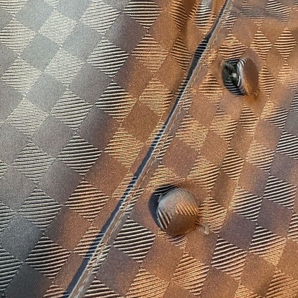 Andrew Fezza lavender gray vest XXL- white satin back with buckle - Picture 7 of 7